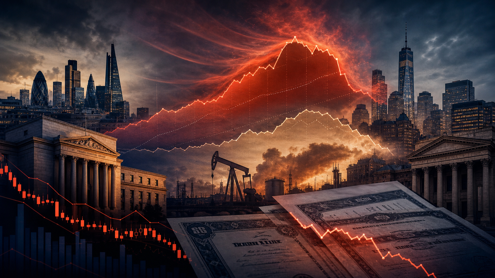 Inflation pressure rising behind US and UK bond markets as equities and bonds weaken together